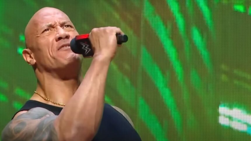 "bulls--t" "Attitude Era Is Back" The Rock Swears at Triple H During WWE WrestleMania 40 Kickoff: Video Sparks Outrage