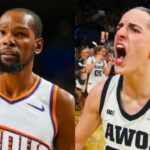 Kevin Durant Faces Caitlin Clark Question After Iowa's Elite Eight Victory: Suns Star Responds to Fan