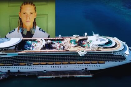 The father of a 20-year-old Florida cruise passenger who leaped off a Royal Caribbean ship following a fight thinks his son is still alive.