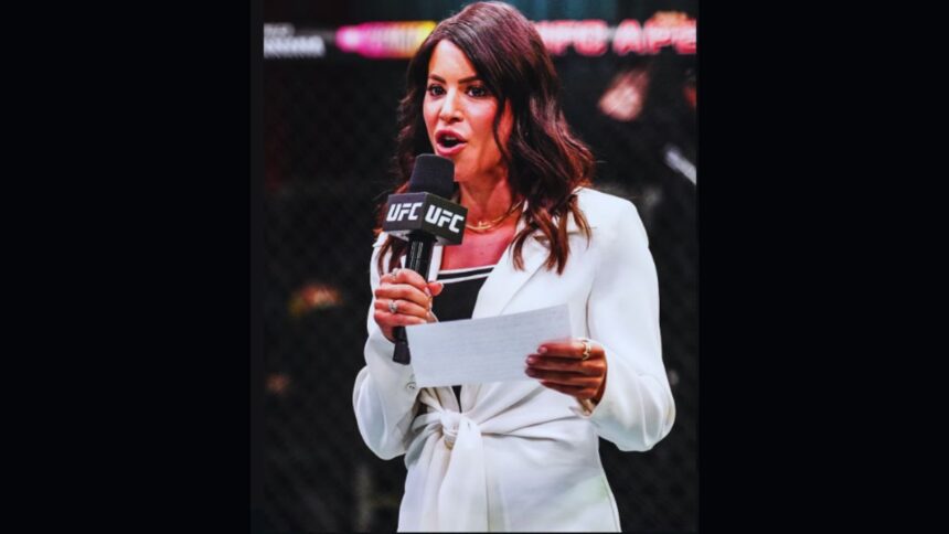 "Shocker: Charly Arnolt Makes UFC History, Filling in for Joe Martinez as First Female Ring Announcer!"