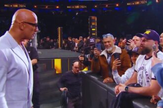 "Watch Your Mouth," The Rock tells a disrespectful fan who teased him at WWE Hall of Fame.