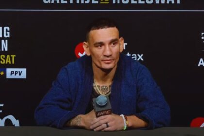 Max Holloway calls someone "questionable." Ilia Topuria: "They offered me a number of promising candidates, but one didn't work out for me."