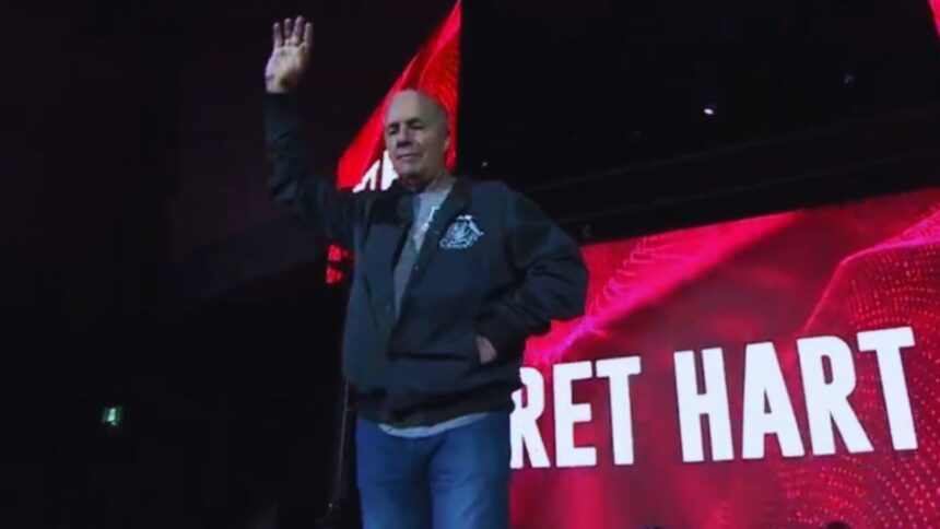 "Bret Hart makes rare appearance at indie event."