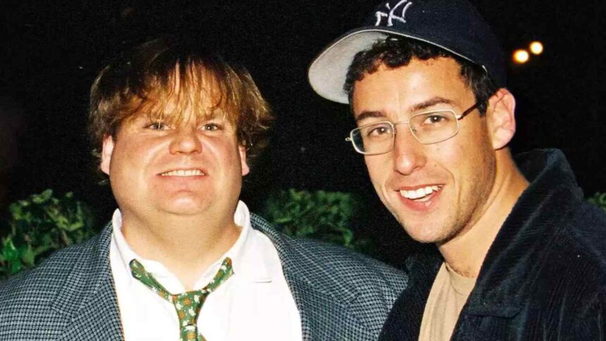 "Rest in Peace": Adam Sandler Paid Emotional Tribute to Chris Farley with Heartfelt Song - Remembering Legend