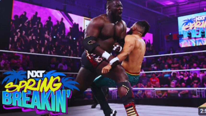 Wes Lee Shocks Fans by Confronting Oba Femi at WWE NXT Spring Breakin!
