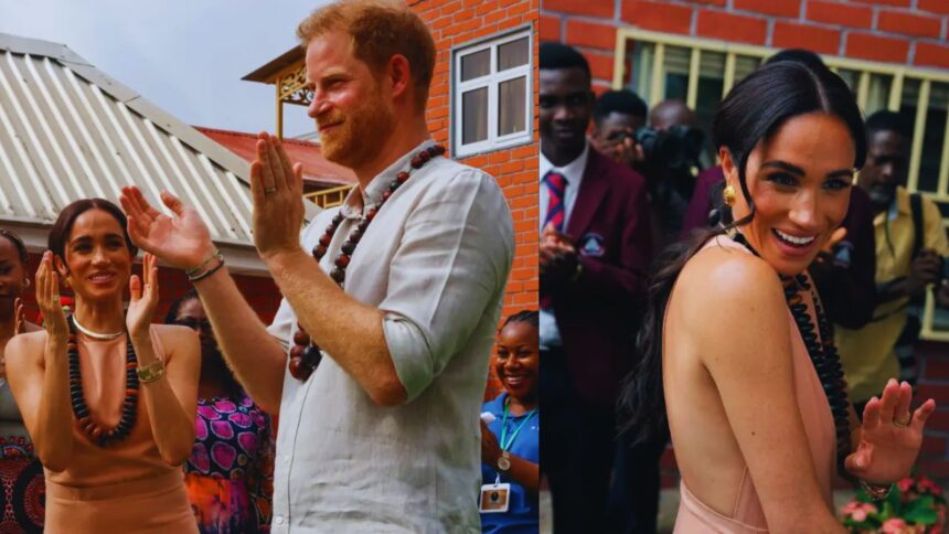 "Royal Fashion Fiasco: Meghan Markle's 'Windsor' Dress Sparks Outrage on Nigeria Trip!"