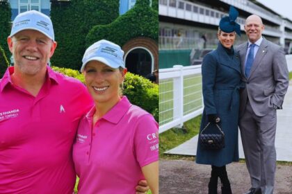 "Royal Stir: Mike and Zara Tindall's Bold Move Sparks Pink Outfit Controversy"