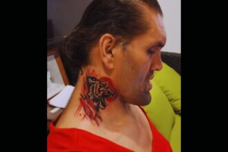 The Great Khali Shows Off New Neck Tattoo