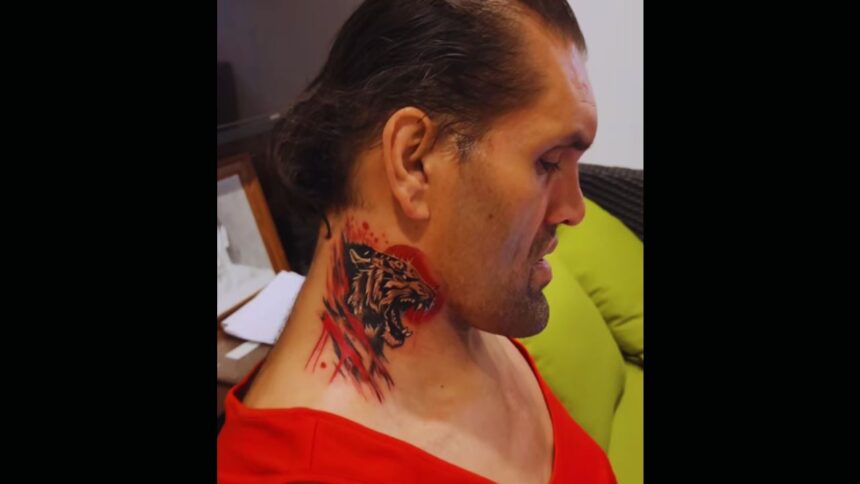 The Great Khali Shows Off New Neck Tattoo