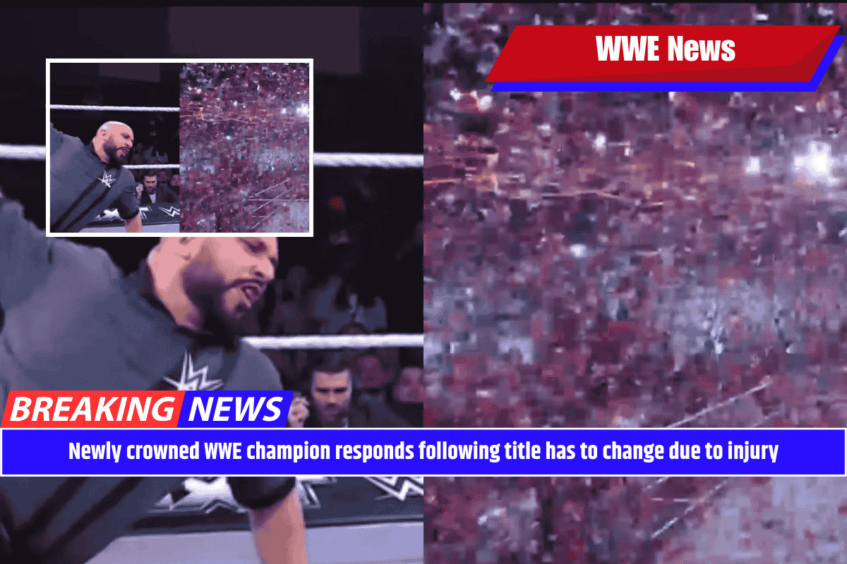 Newly crowned WWE champion responds following title has to change due to injury