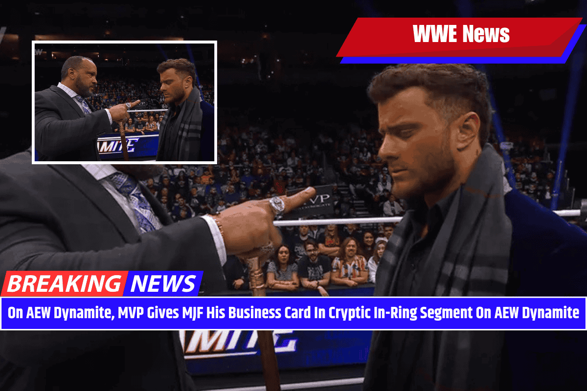 On AEW Dynamite, MVP Gives MJF His Business Card In Cryptic In-Ring Segment On AEW Dynamite