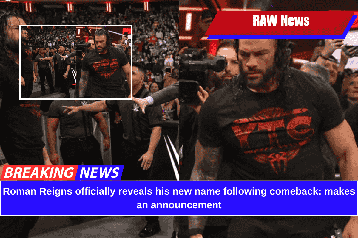 Roman Reigns officially reveals his new name following comeback; makes an announcement