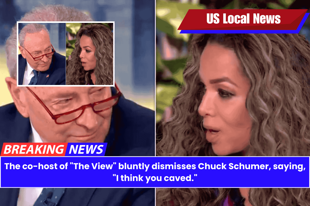 The co-host of "The View" bluntly dismisses Chuck Schumer, saying, "I think you caved."